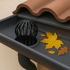 4 Stk Ø 50 - 160 mm Dachrinnen Gitter Fallrohrschutz Laubfang Dachrinnenschutz