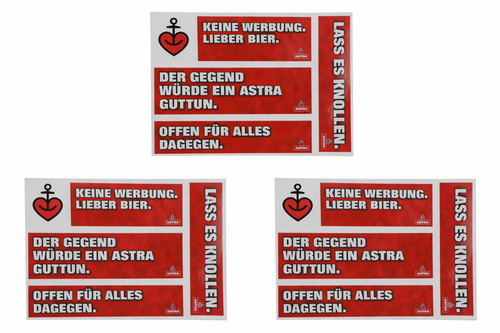Astra bier aufkleber - astra,