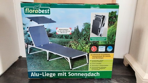 Alu liege mit sonnendach und - mit,