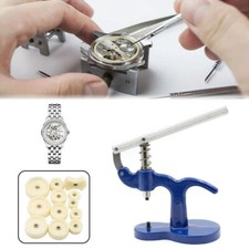 Uhr Einpresswerkzeug Gehäuseschließer Uhrendeckelpresse Reparatur Werkzeug Set