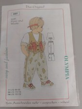 Olympia Schnittmuster Kinder 2 Teile  3-4 Jahre 98/104 Hose und Weste