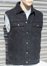 schwarze Jeansweste Scorp24