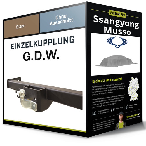 Starre anhängerkupplung für - starre,
