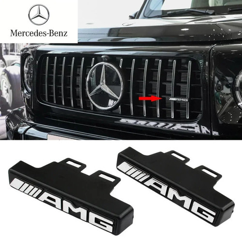 Amg grill grille emblem - 3d,