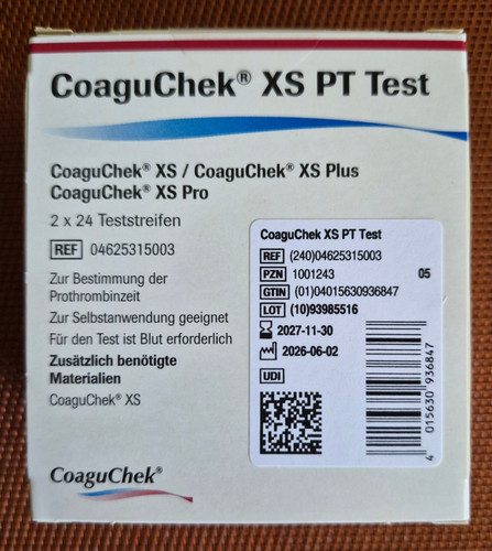 Coaguchek test 2x24 - coaguchek,
