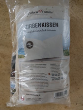 Zirbenkissen Zirben Flocken Kissen 25x15 cm  + Zirbenspay Baumwolle