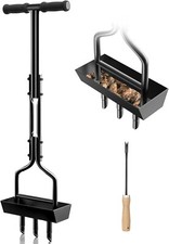 EEIEER Rasenlüfter, Aerifizierer Für Rasen Hohlspoon Mit Ablageschale Und Garten