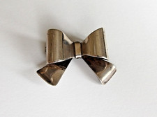 Kleine Brosche hübsche Schleife 925er Silber signiert CJC