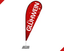 Beachflag GLÜHWEIN Werbefahne