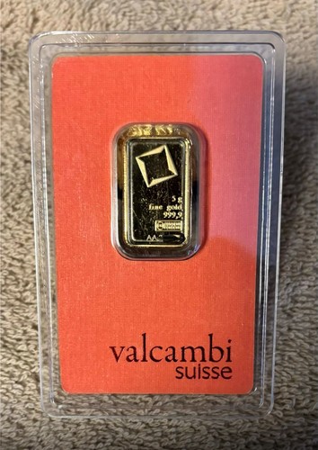 Valcambi goldbarren 999 9 - valcambi, 5g