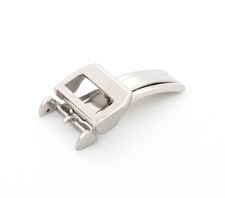 Faltschließe Edelstahl matt gebürstet 18 mm, Modell Taros, kompatibel IWC