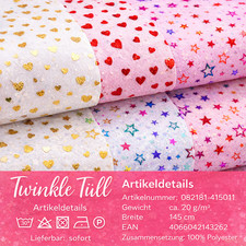 Twinkle Tüll Glitzerstoff
