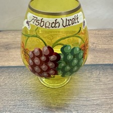 Gelbes Vintage Glas mit
