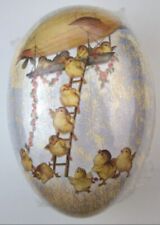 Osterei Pappe zum Befüllen Candy Container Ostern Vintage Historismus-Stil 1900