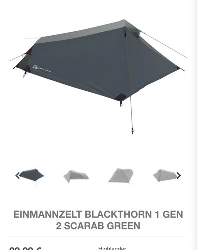 Personen zelt blackthorn 1 - zelt,