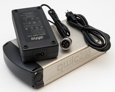 qwic gepäckträgerakku 36v Akku Ladegerät Charger  