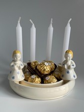 Steckring Schale Adventskranz Engel Kerzenhalter Wächtersbach Blumenring