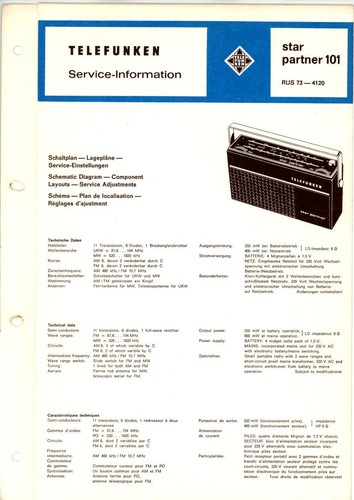 Telefunken service manual für - service,