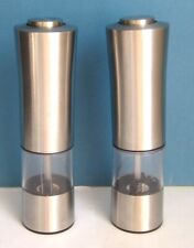 Gewürzmühlenset   Pfeffer - und  Salzmühle   elektrisch   Edelstahl   Fackelmann