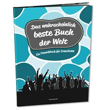 Freundebuch für Erwachsene zum Ausfüllen und Eintragen, 60 Seiten, Hardcover