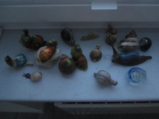 16 Schnecken Setzkasten