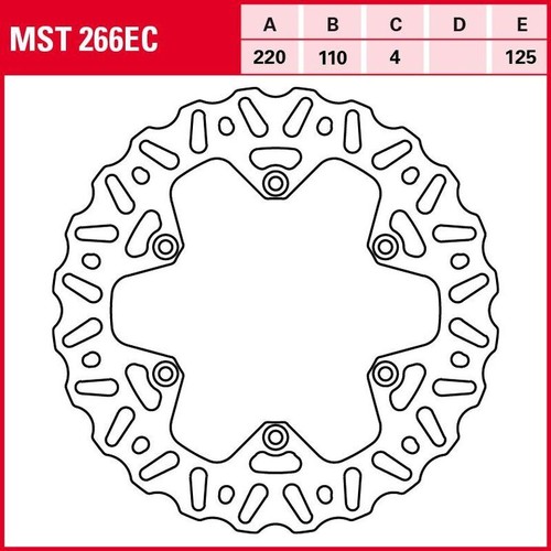 Mst266ec bremsscheibe starr - mst266ec,