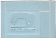 MEISTER blanko klein Druck-Matern Inserat Nähmaschine nähen Druckplatte