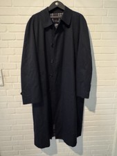 Burberrys Herren Trenchcoat / Regenmantel Dunkelblau – Made in England – Vintage