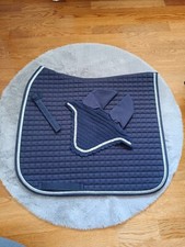 Glitzerset Dunkelblau Schabracke DS + Fliegenhaube WB *Neu*