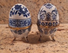 2x Schmuck Ei, Vintage