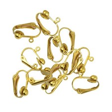 12x vergoldete Clip auf