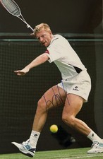 Boris Becker Signiert Tennis