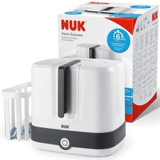 NUK Vario Express Flaschensterilisator, sterilisiert bis zu 6 Babyflaschen 