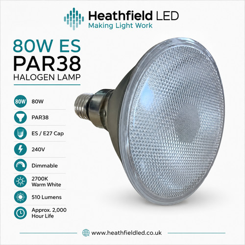 80w par38 halogen fluter - halogen,