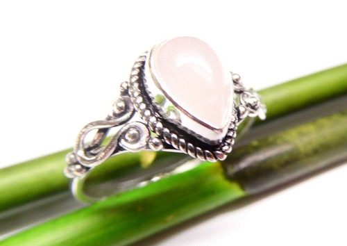 Silberring rosenquarz - ,