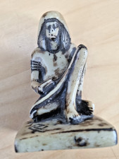 Ägyptische Figur Schreiber  Skulptur Ägypten 8 cm Stein ( Jade ?)