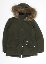 Grüner Parka Mantel Damen UK