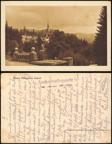 Postcard sinaia schloß - schloß, sibiu