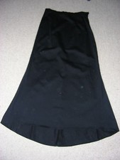 Trendiger schwarzer langer Godet-Rock v. inpuncto Gr. 76