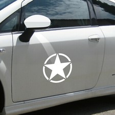 25cm Gloss White USA US Star