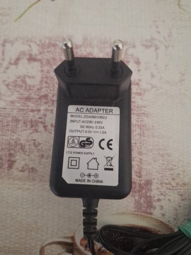 Adapter zda090100eu 1a - zda090100eu, 9v