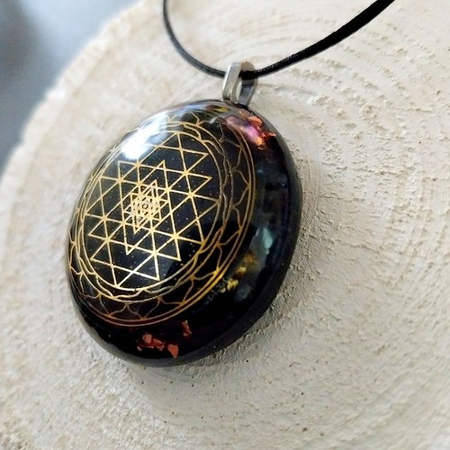 Orgonit anhänger shri yantra - orgonit,