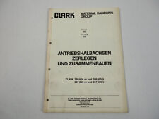 Clark Gabelstapler Antrieb Halbachsen Reparaturanleitung Werkstatthandbuch 1981
