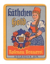 Bieretikett rosenau brauerei - bieretikett, rosenau-brauerei
