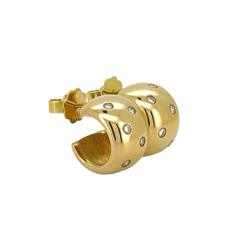 Creolen 750 gelbgold diamanten - creolen,