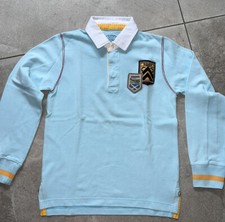 R95th Polo Shirt Sweatshirt Rugbyshirt langarm Blau  Gr. 140 10 Jahre Fast Neu!!