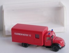 Wiking 861 11 34 Magirus Rundhauber - Feuerwehr Koffer-LKW