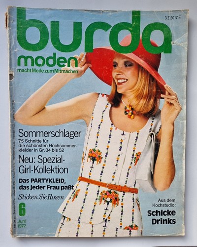 Burda moden 1972 - moden, komplett