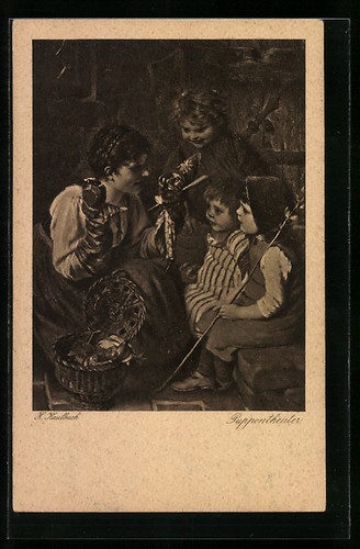 Künstler hermann kaulbach - künstler-ak,