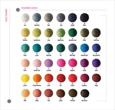 50 Stück x 2cm Filzkugeln Filzperlen Filzbälle WOLLE